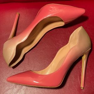 Ombré pink&nude pumps
